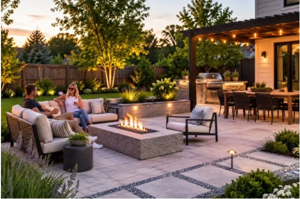 Hardscaping Does More of the Heavy Lifting